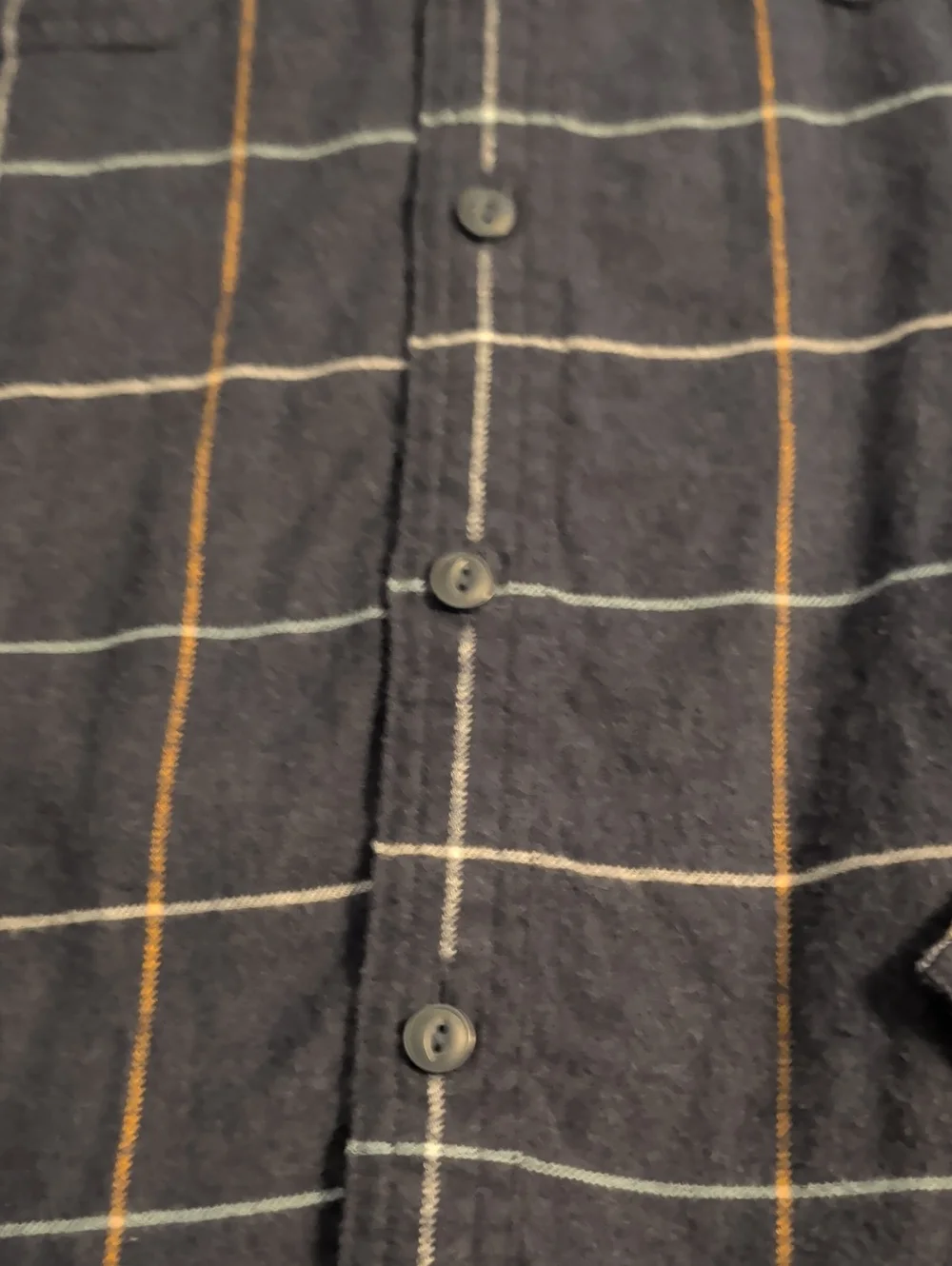 Men's Blue Windowpane Button-Up Shirt